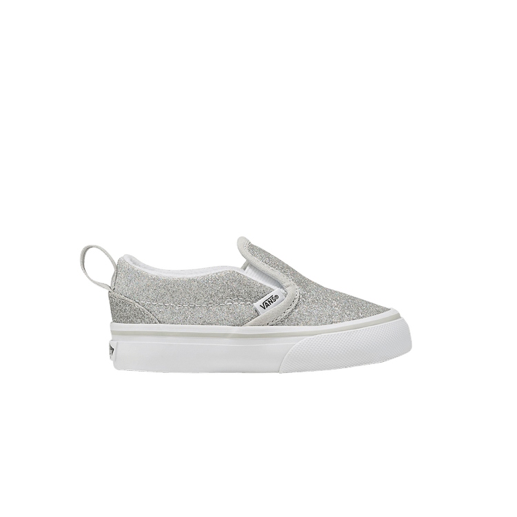 Slip-On V Toddler 'Glitter - Silver'