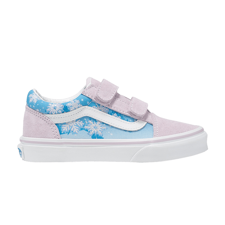 Slip-On V Kids 'Snowflakes - Winter Wonderland Blue'