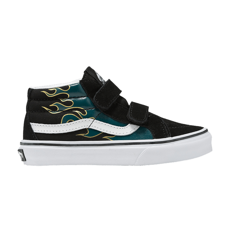 Sk8-Mid Reissue V Kids 'Metallic Flame Black'