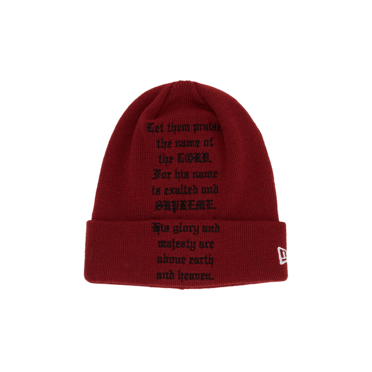 Supreme New Era Psalm Beanie Light Slate - FW23 - US