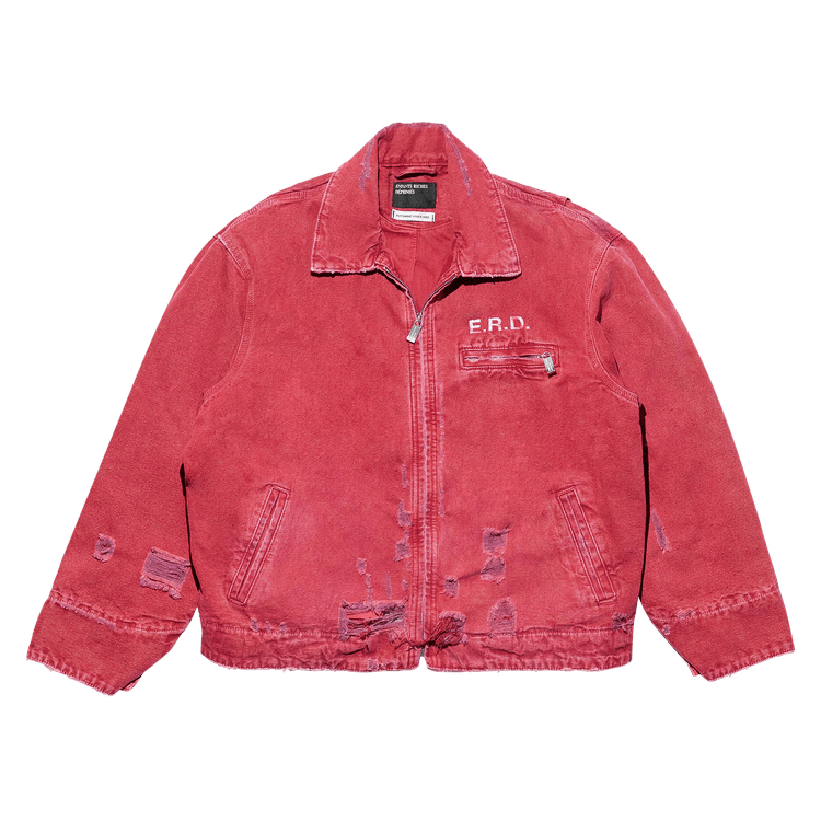 Buy Enfants Riches Déprimés Italian Romance Zip Jacket 'Red/White' - 030  410 RED | GOAT