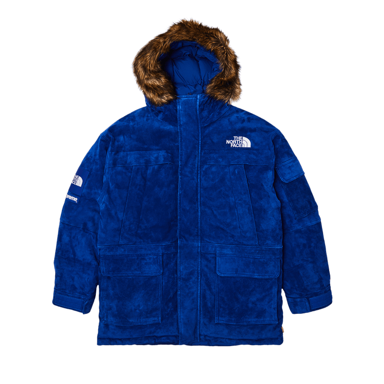 Buy Supreme x The North Face Suede 600-Fill Down Parka 'Blue 