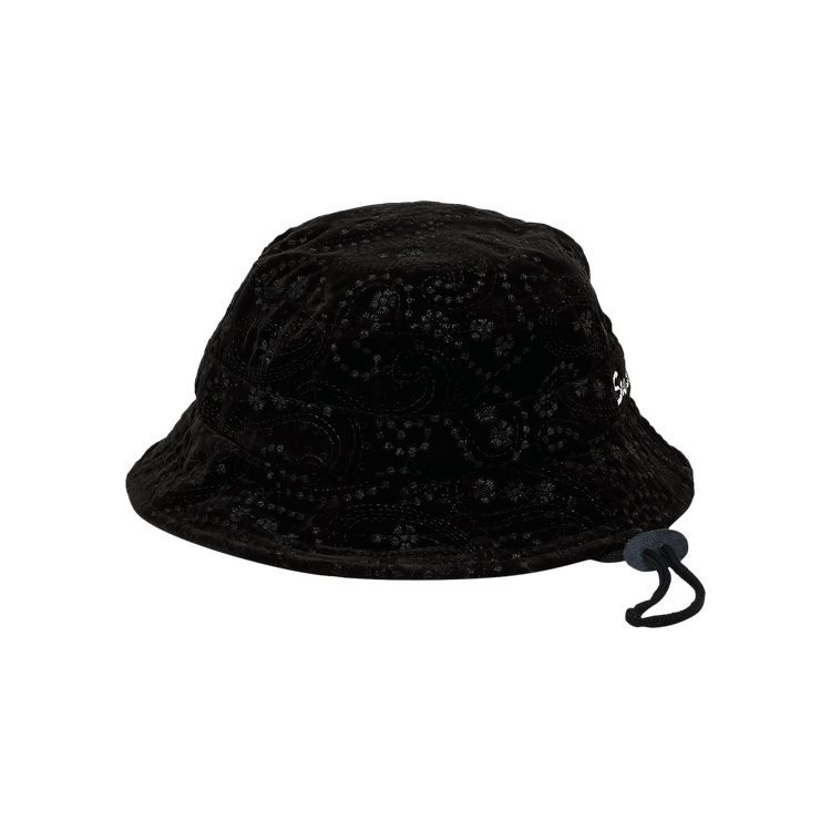 Buy Supreme Velvet Paisley Boonie 'Black' - FW23H44 BLACK | GOAT