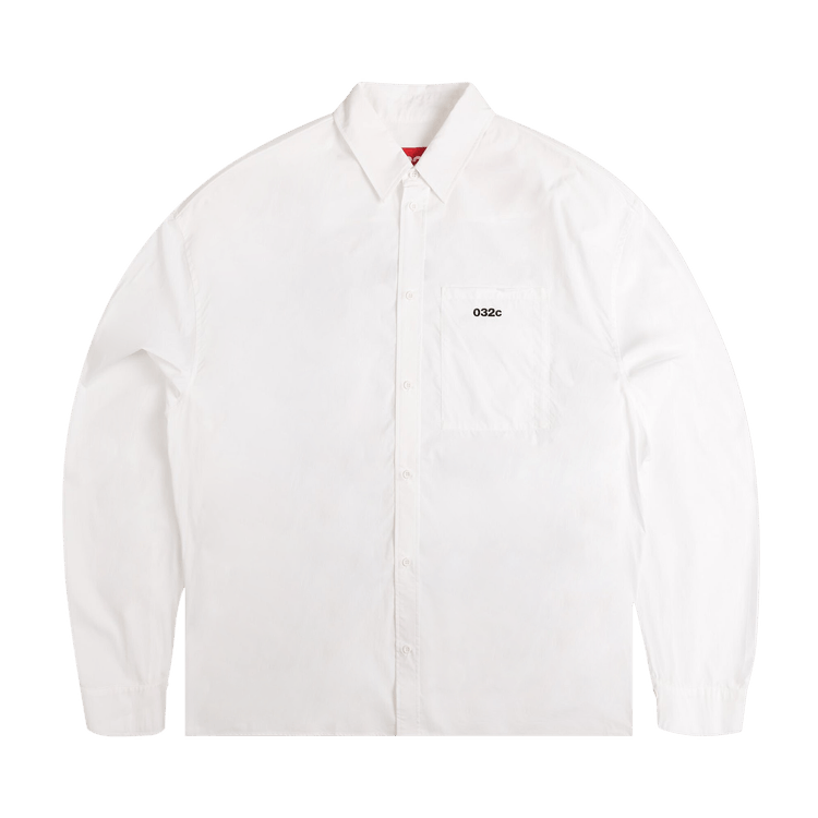 Buy 032C Drop Button Up Shirt 'White' - FW23 W 0020 WHIT | GOAT