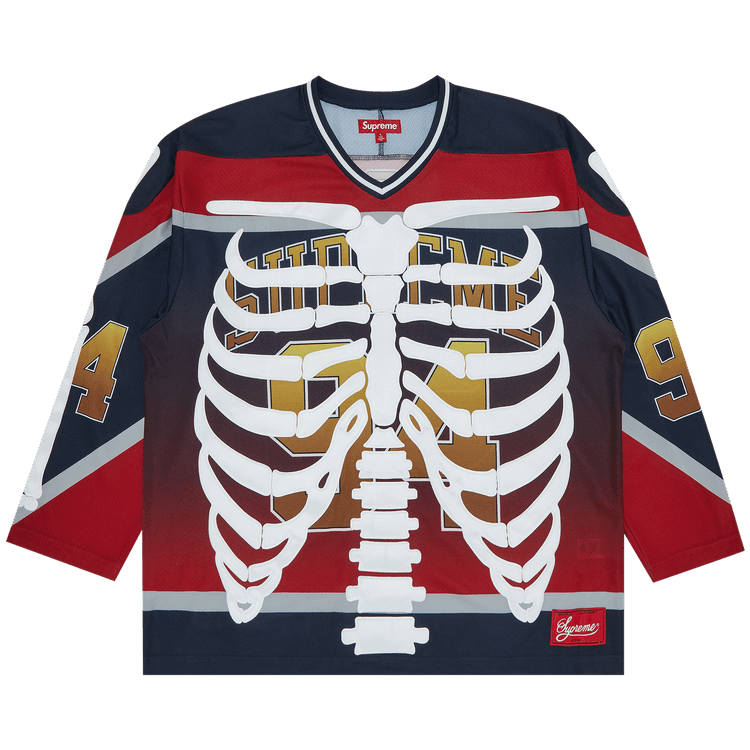 Buy Supreme Bones Hockey Jersey 'Multicolor' - FW23KN29 MULTICOLOR | GOAT UK