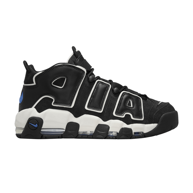 Nike uptempo hotsell black white grey