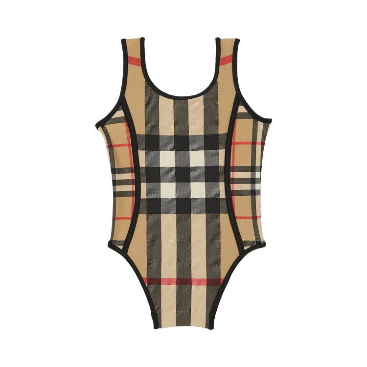 Girls burberry swimsuit hot sale