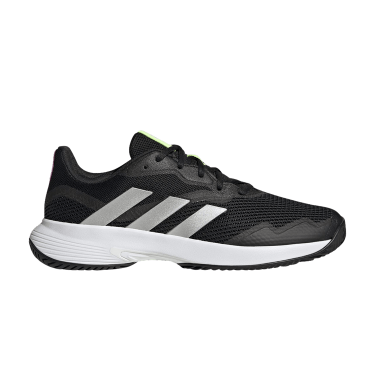 adidas CourtJam Control 'Black White Lime'