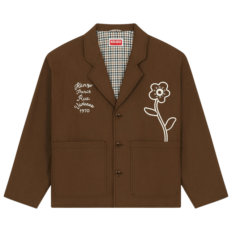 Kenzo Rue Vivienne 1970 Workwear Jacket Dark Brown Culture Circle