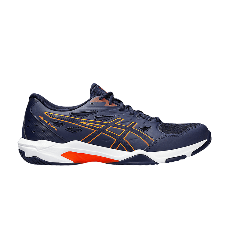 ASICS Gel-Rocket 11 Wide 'Peacoat Shocking Orange'