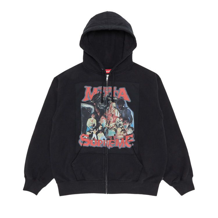 Buy Supreme Muta Zip Up Hooded Sweatshirt 'Black' - FW23SW28 