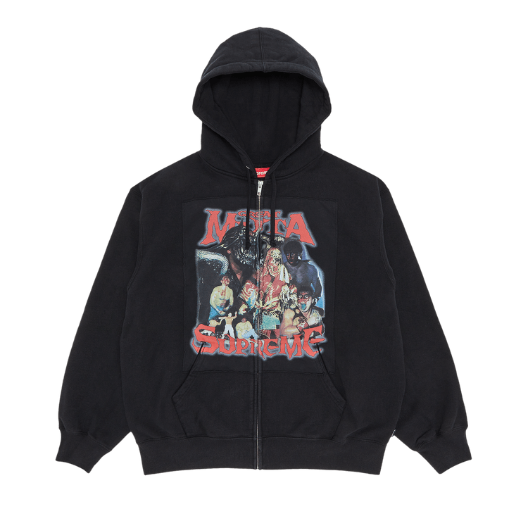 Buy Supreme Muta Zip Up Hooded Sweatshirt 'Black' - FW23SW28 