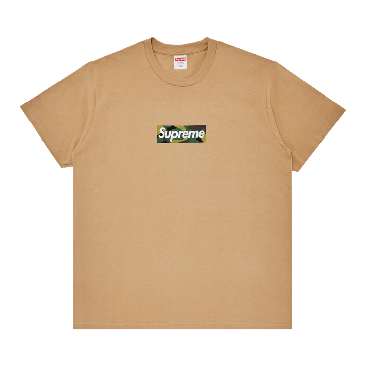 Supreme gold box logo t shirt best sale