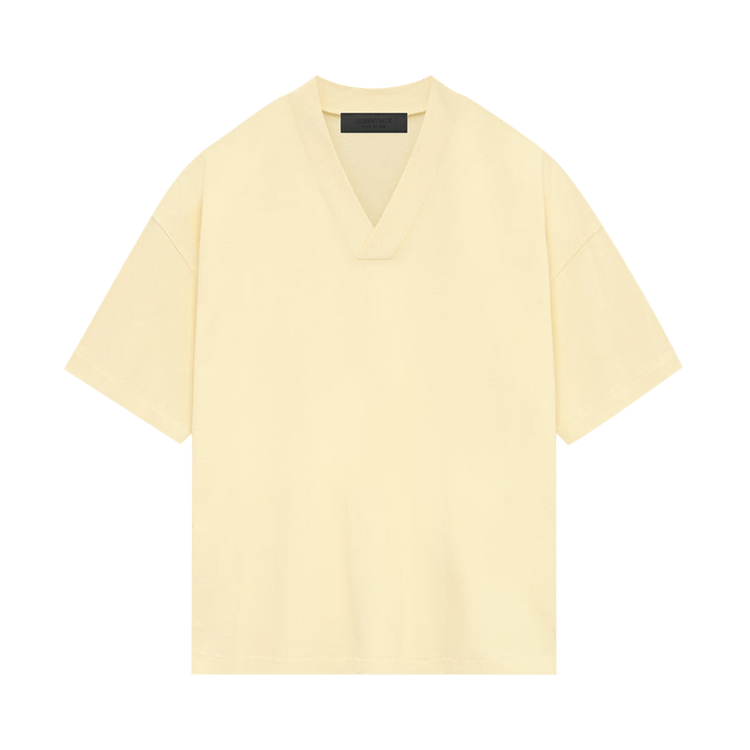 Buy Fear of God Essentials V Neck T-Shirt 'Garden Yellow