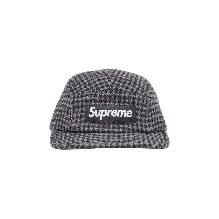 Buy Supreme Houndstooth Wool Camp Cap 'Black' - FW23H102 BLACK | GOAT