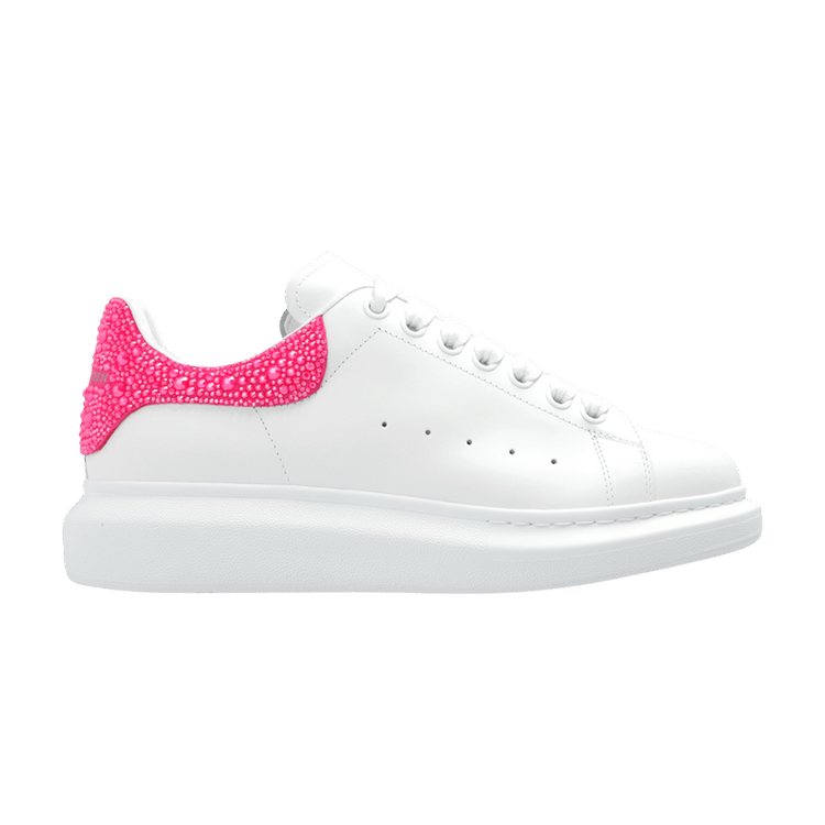 Alexander Mcqueen Wmns Oversized Sneaker White Halo Pink Crystal Culture Circle