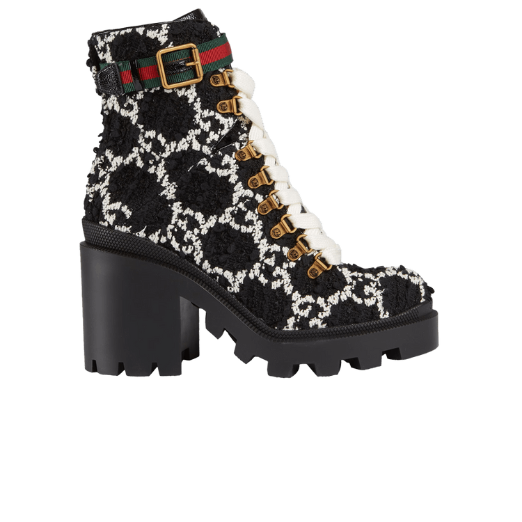 Buy Gucci Wmns GG Ankle Boot Black White Tweed 583349 HS810 1193 GOAT CA