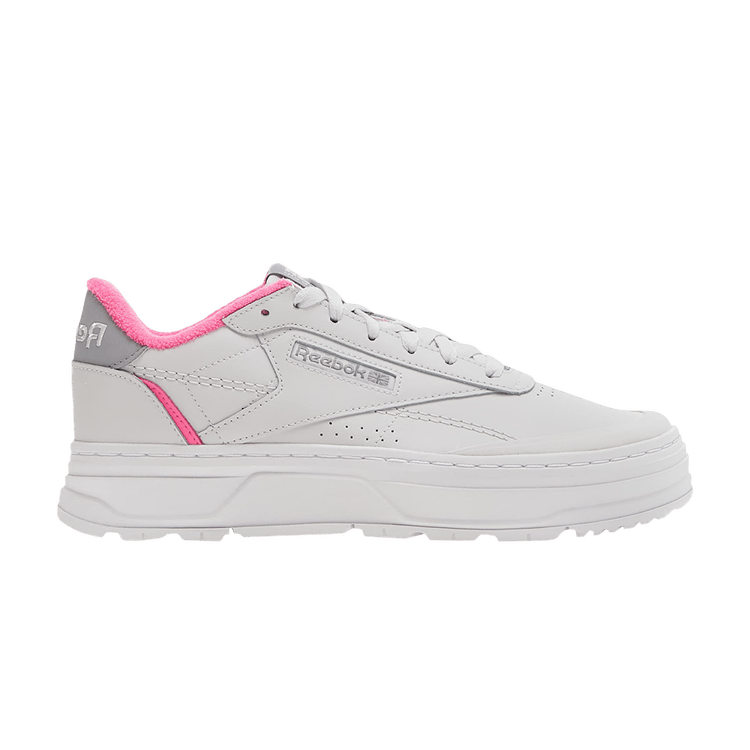 Wmns Club C Double Geo 'Cold Grey Atomic Pink'