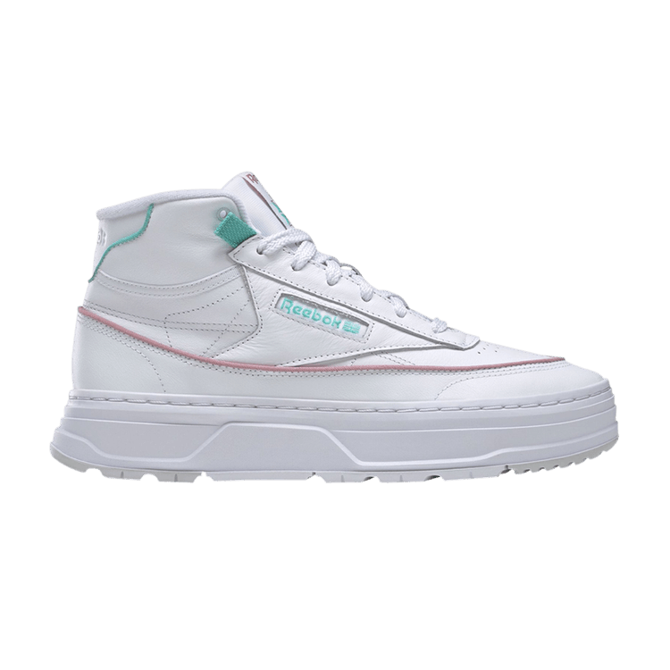 Wmns Club C Geo Mid 'White Lilac Teal'