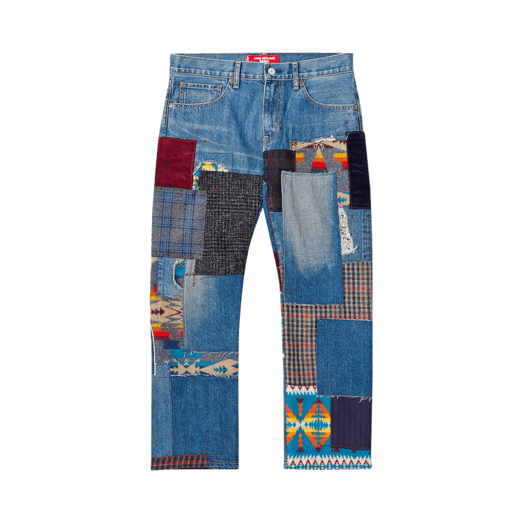 パンツ Awesome Boy REMAKE PISTE PATCHWORK TRACK MASTERMIND | ALL OVER MOTIF TRACK PANTS