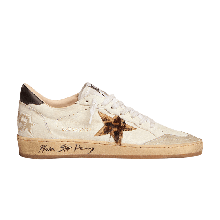 Buy Golden Goose Wmns Ball Star 'Never Stop Dreaming - Leopard