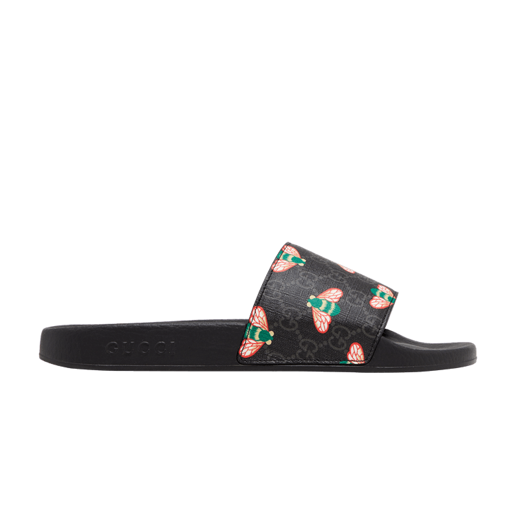 Gucci bee flip flops best sale