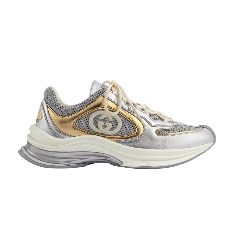 Buy Gucci Wmns Run Sneaker 'Silver Gold Metallic' - 746939 AAC67