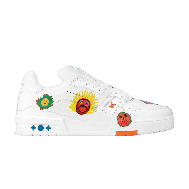 高騰★GrandGallerypresents DISCO・YasushiIda Buy Yayoi Kusama x Louis Vuitton Trainer 'Faces - White