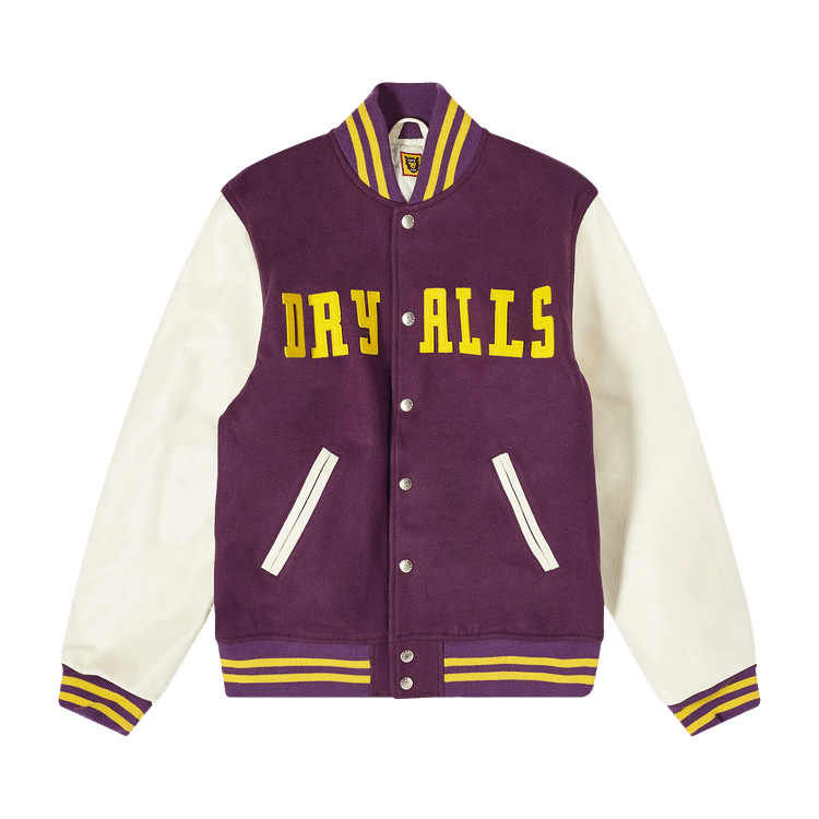 Size l Human Made Varsity Jacket 'Purple'
