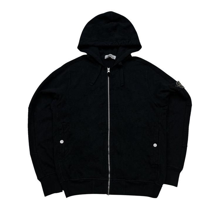Buy Stone Island Garment Dyed Hoodie 'Black' - 801563160