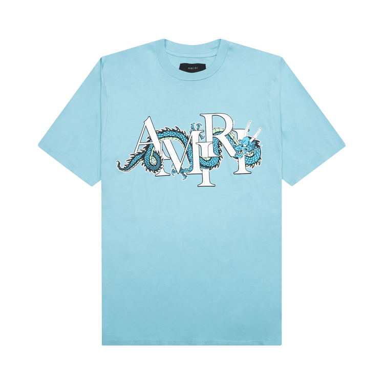Buy Amiri CNY Dragon Tee 'Air Blue' - AMJYTE1004 401 AIR | GOAT