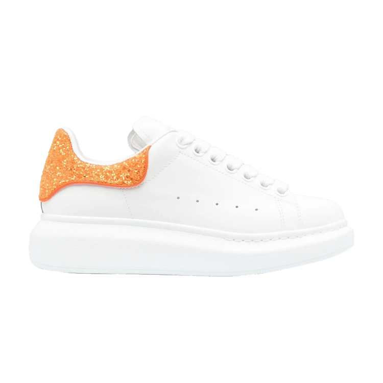 Orange and white alexander mcqueen sneakers sale