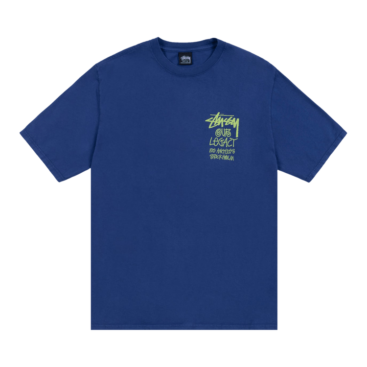 ★関税込★Stussy★Our Legacy Work Shop Surf Skull T indigo★ Our Legacy - OL Surf Skull Pig. Dyed Tee in Indigo