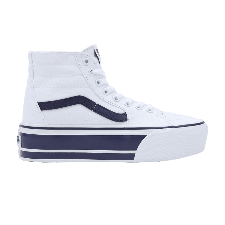 Sk8-Hi Tapered Stackform 'Sport Stripes - True White Navy'