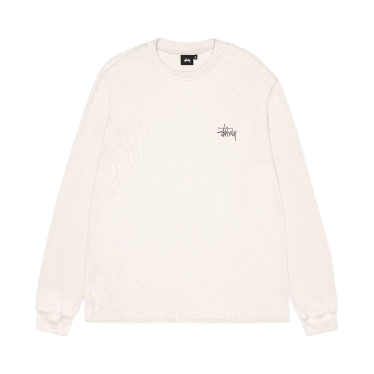 Buy Stussy Basic Stock Long-Sleeve Thermal 'Bone' - 1140314 BONE