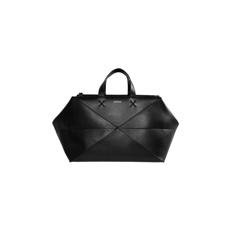 LOEWE 25S PUZZLE FOLD BAG 23 IN DARK BEIGE CALFSKIN main image 0