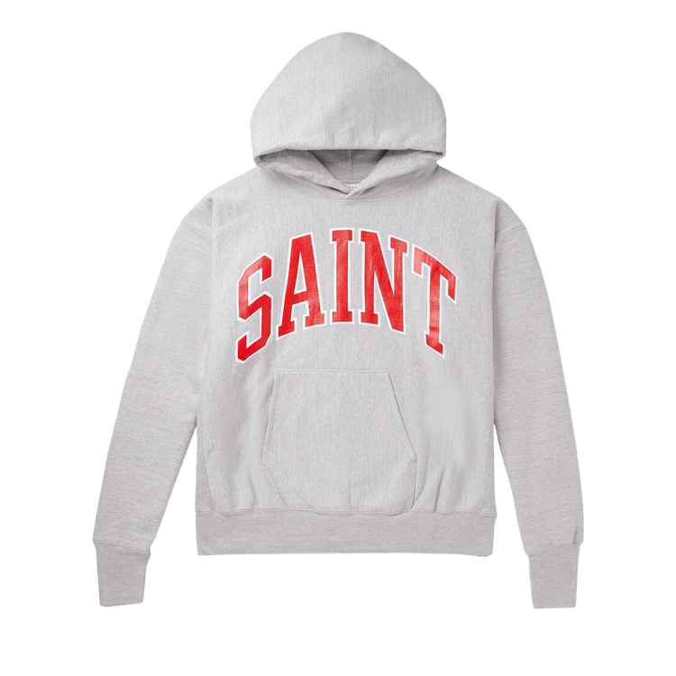 SAINT MICHAEL◆HOODIE ARCH SAINT BLACK/GRAY スウェットシャツ Black SAINT Mxxxxxx Arch Saint Hoodie | SVD