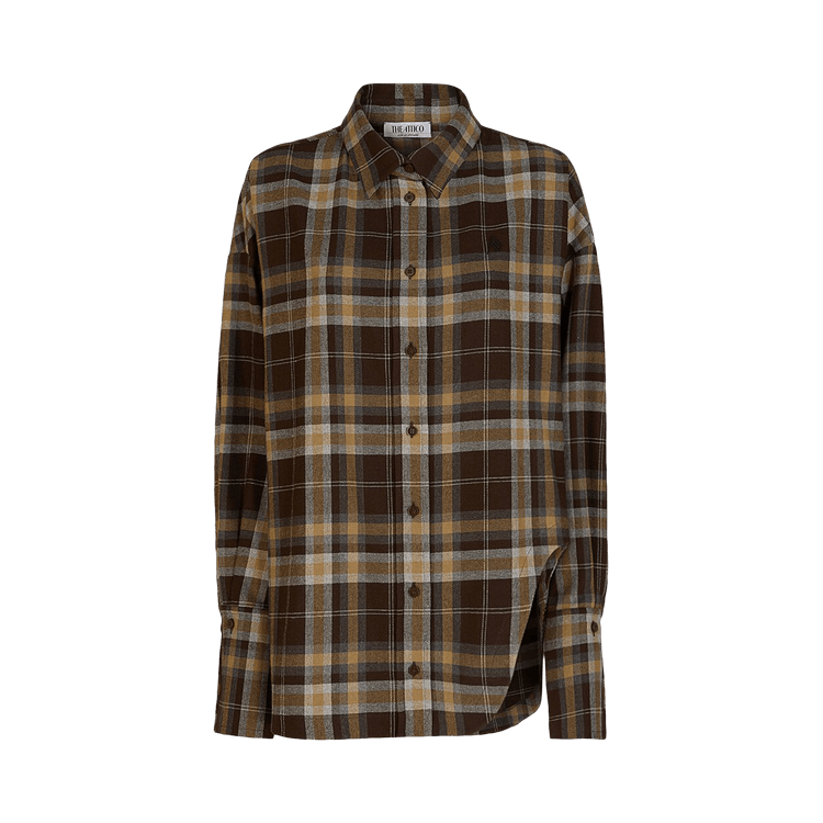 Buy The Attico Diana Shirt 'Chocolate' - 242WCH04 C050 590
