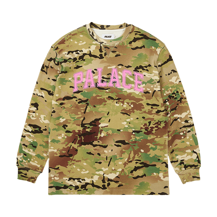Buy Palace Waffle Long-Sleeve 'Camo' - P26ES027 | GOAT