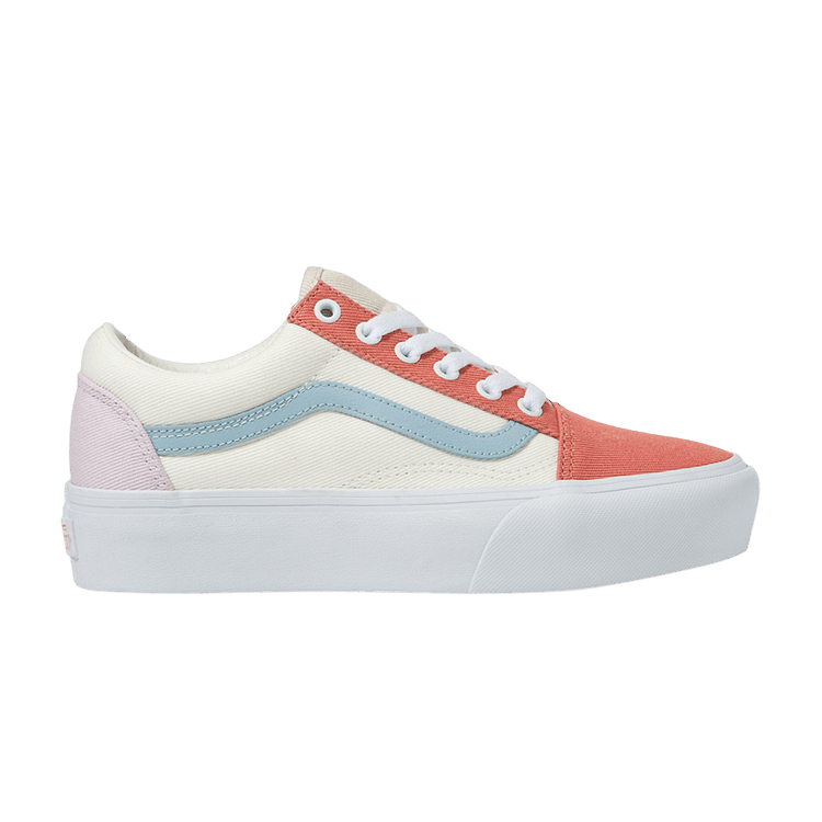 Old Skool Platform 'Twill - Pastel Block'