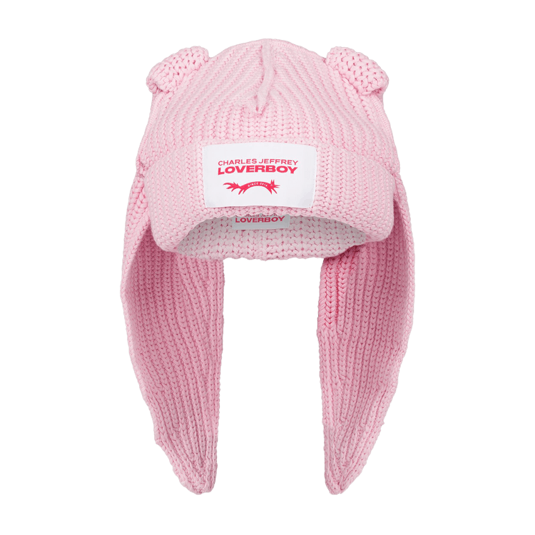 Buy Charles Jeffrey Loverboy Chunky Rabbit Beanie 'Pink