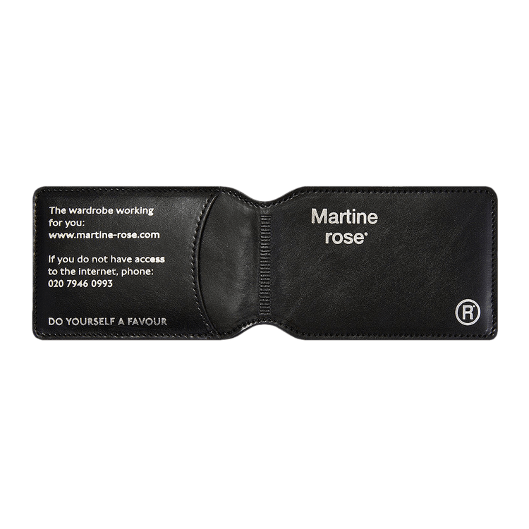 OYSTER CARD WALLET in BLACK | Martine Rose