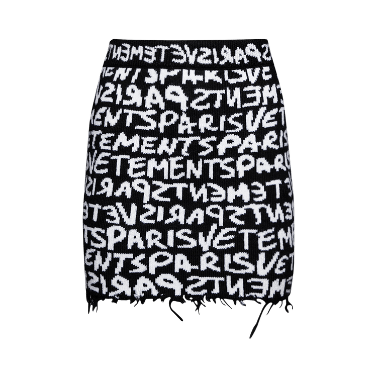 スカート VETEMENTS 'Graffiti Monogram' skirt Pink WE64KN900PW Vetements Graffiti Monogram Skirt - Women | WE64KN900PWPINKWHITE