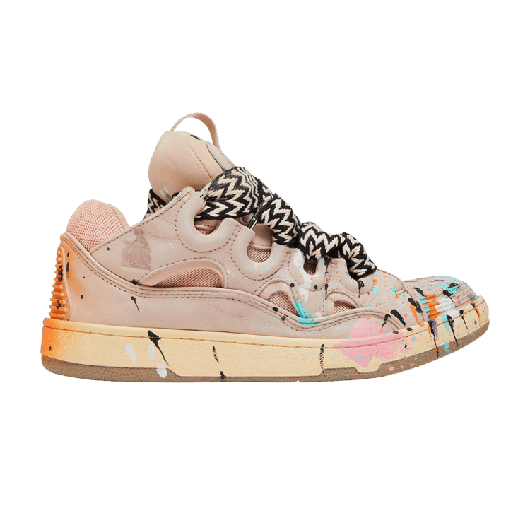 スニーカー LANVIN Women Sneakers SKDK12 DRA251 PINK Leather Curb Sneakers | Lanvin
