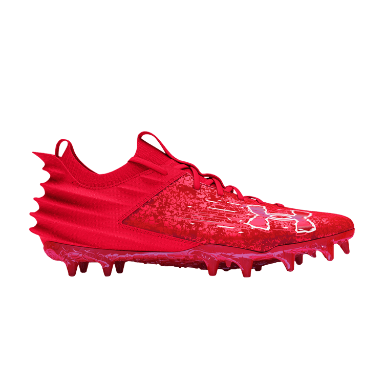 Red under armor cleats sales