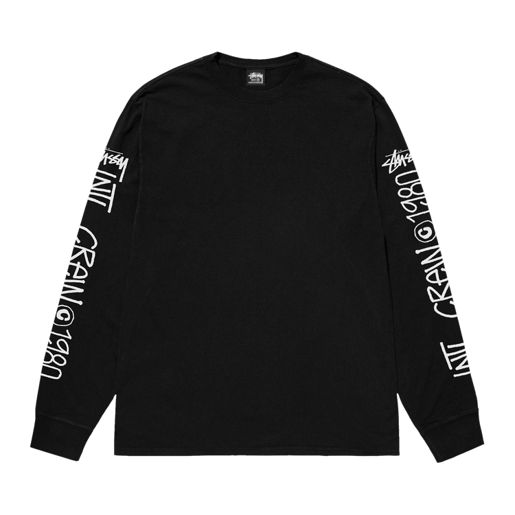Stussy International Crew Long-Sleeve Tee 'Black' - Stussy Stussy International Crew Long-Sleeve Tee 'Black' - Stussy
