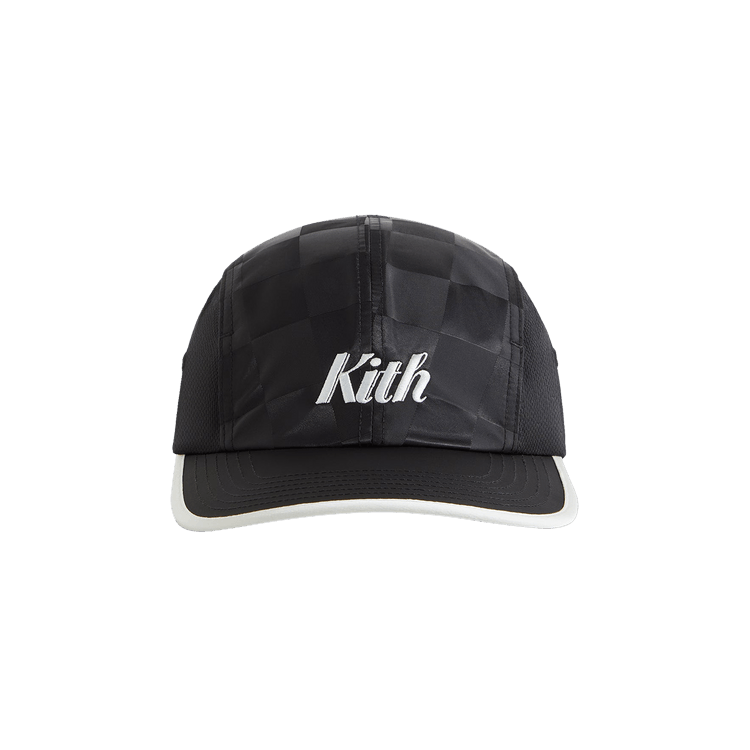 Buy Kith Checkered Satin Griffey Camper Hat 'Black' - KHM050557
