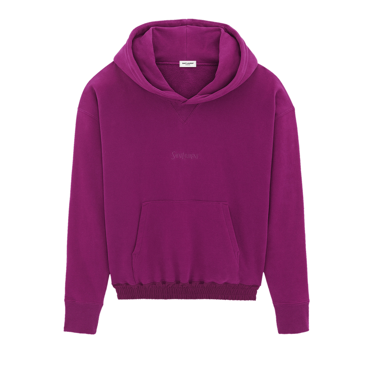 SAINT LAURENT PURPLE パーカー　S Buy Saint Laurent Hoodie 'Fuchsia' - 773358 Y36SW 5550 | GOAT
