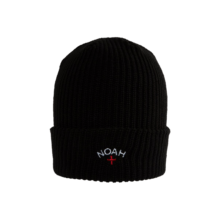 Buy Noah Core Logo Beanie 'Black' - BN059SS24 BLAC | GOAT