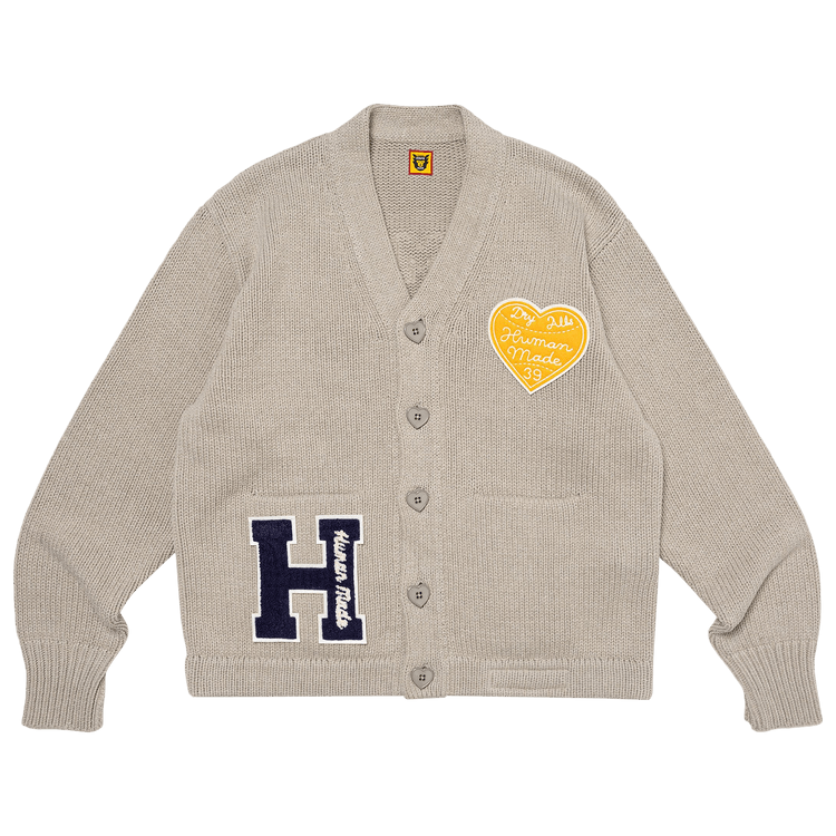 HUMAN MADE グレー カーディガン　M Buy Human Made Low Gauge Knit Cardigan 'Grey' - HM27CS036 GREY | GOAT